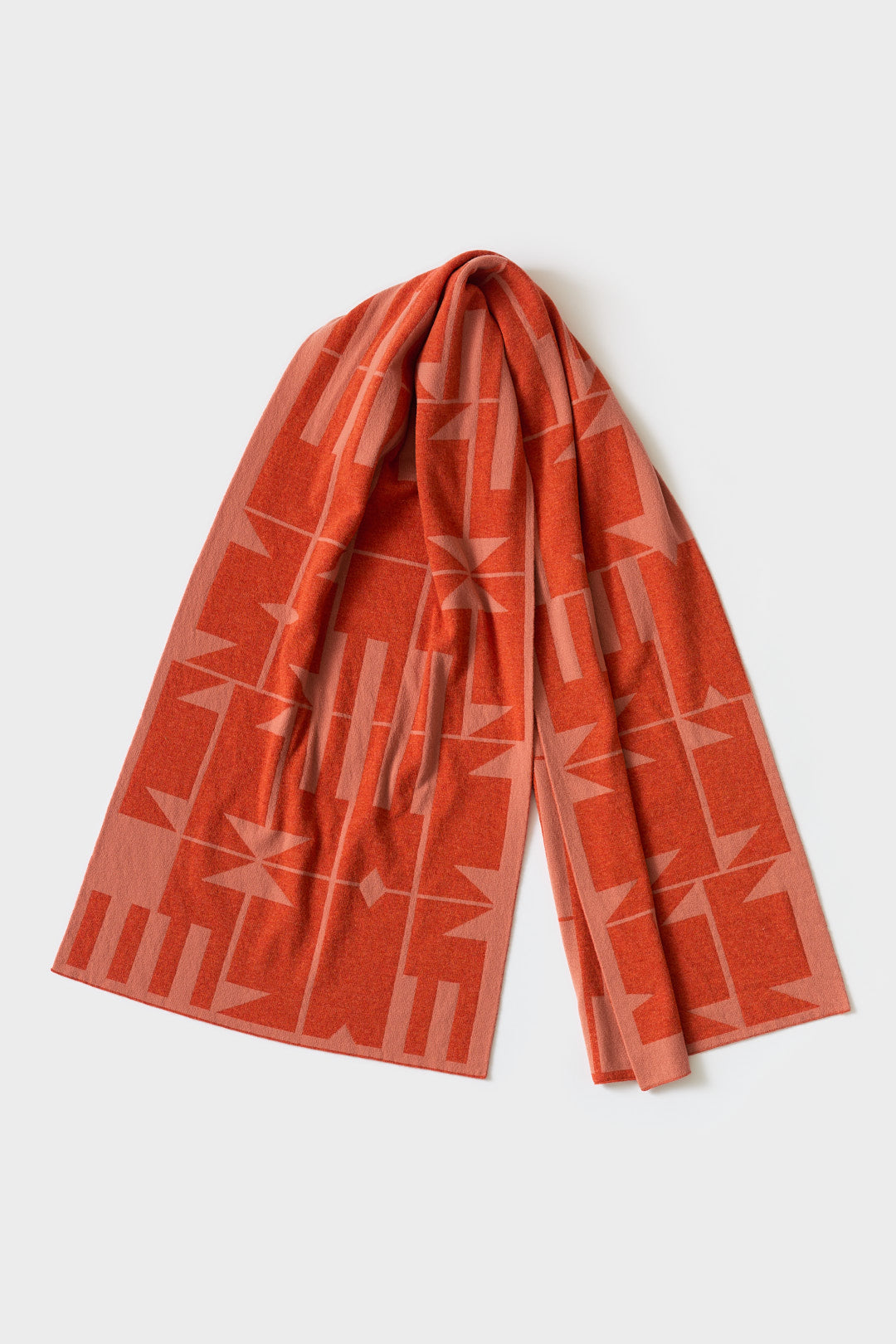 Scarf "Keel" - Rust & Rosehip