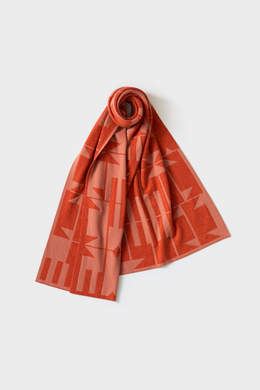 Scarf "Keel" - Rust & Rosehip