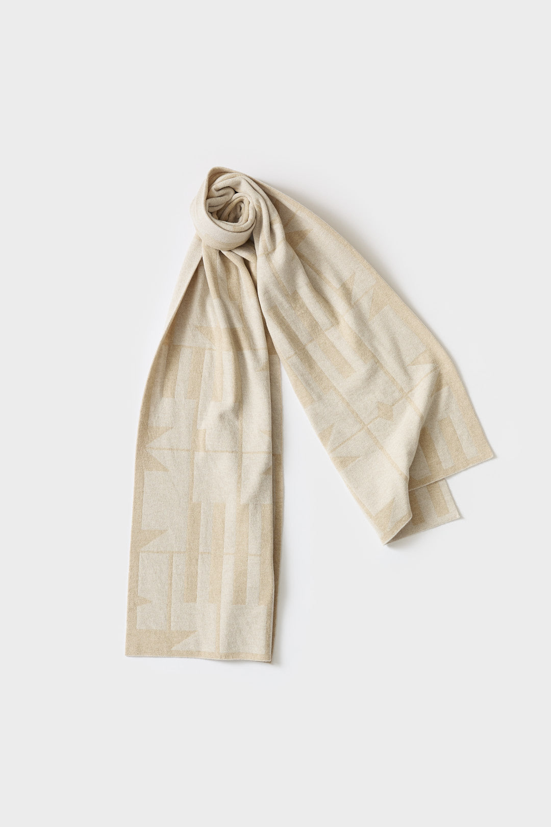 Scarf "Keel" - Oatmeal & Swansdown