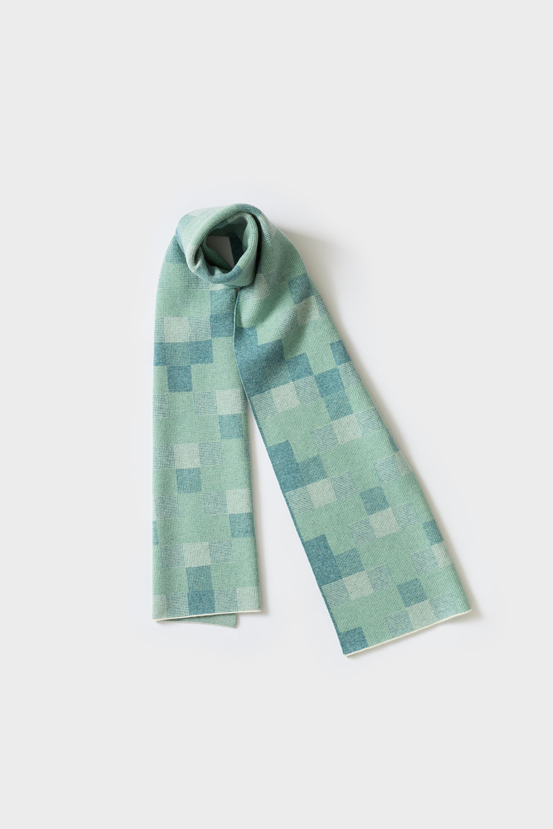 Scarf "Faro" - North Sea + Eggshell