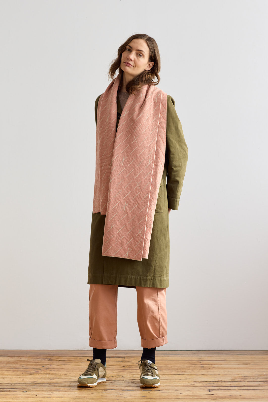 Scarf "Forest" - Rosehip & Oatmeal