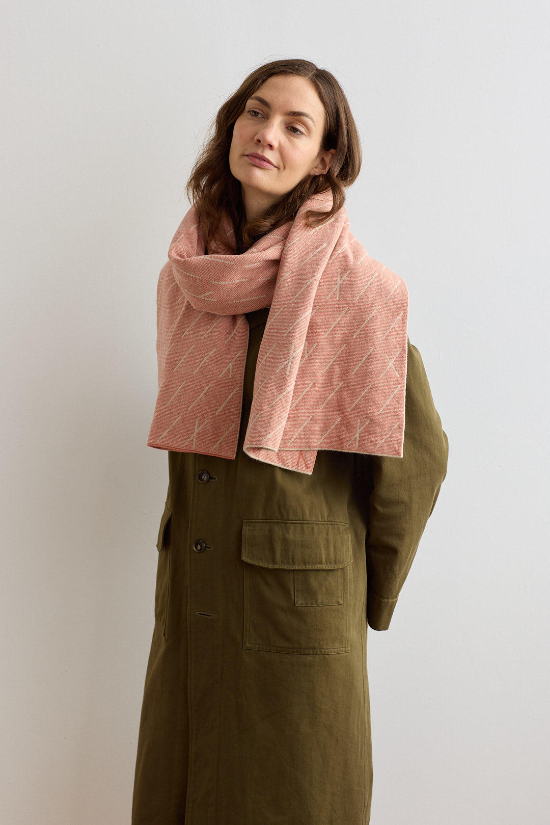 Scarf "Forest" - Rosehip & Oatmeal