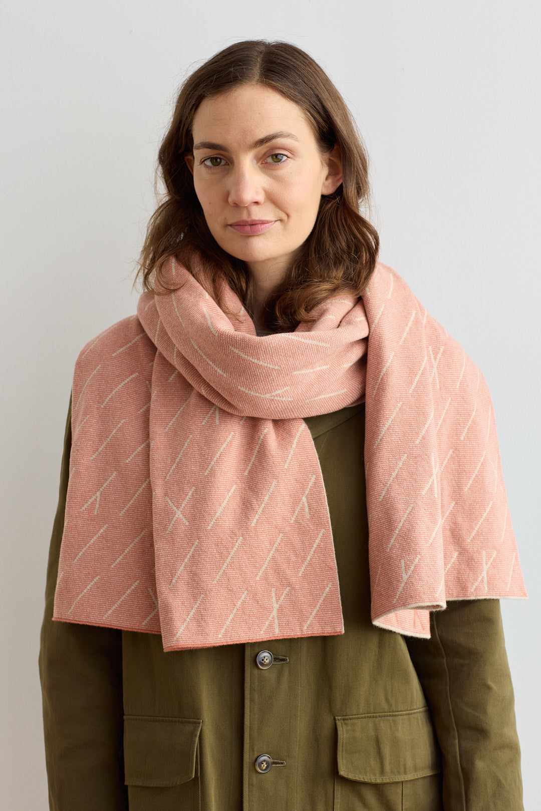 Scarf "Forest" - Rosehip & Oatmeal