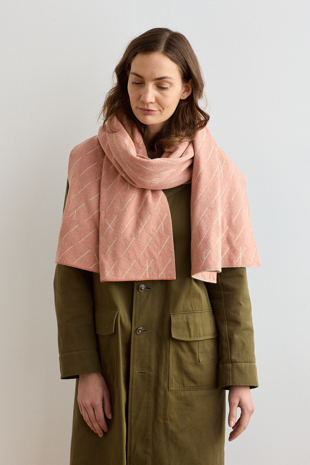 Scarf "Forest" - Rosehip & Oatmeal