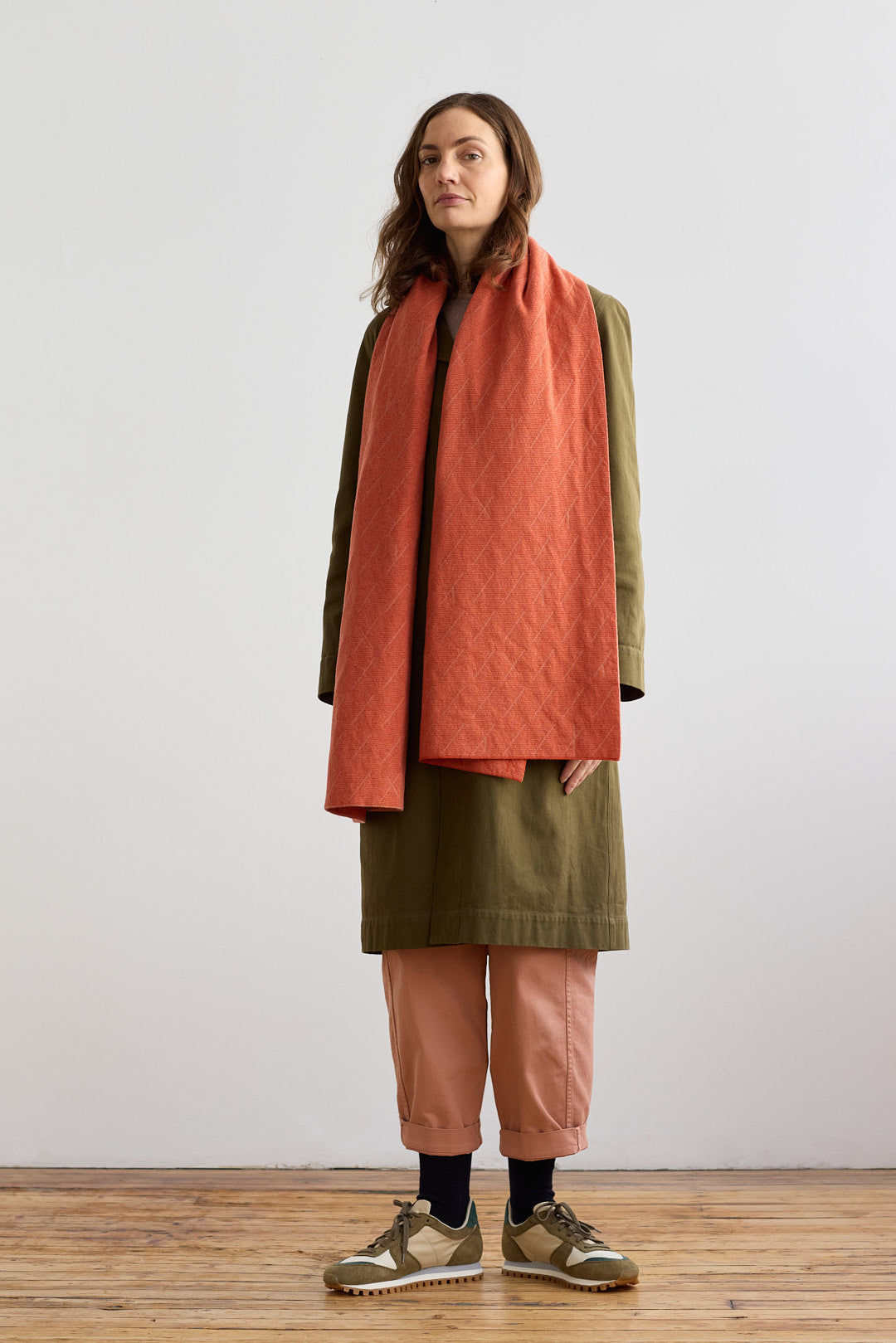 Scarf "Forest" - Rust & Rosehip