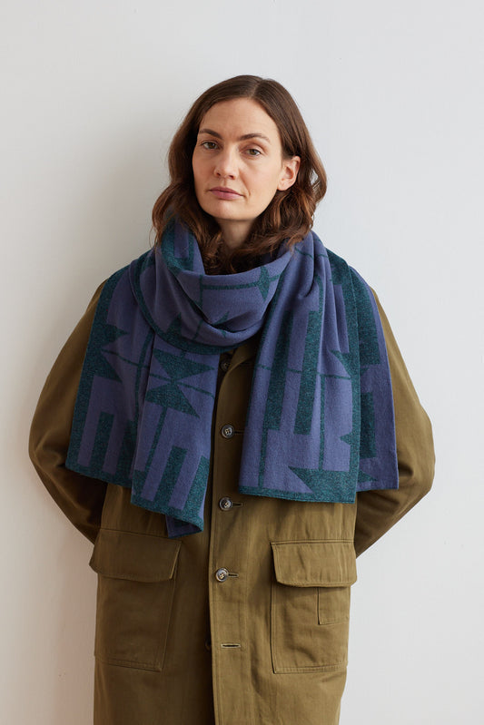 Scarf "Keel" - Midnight & Ink