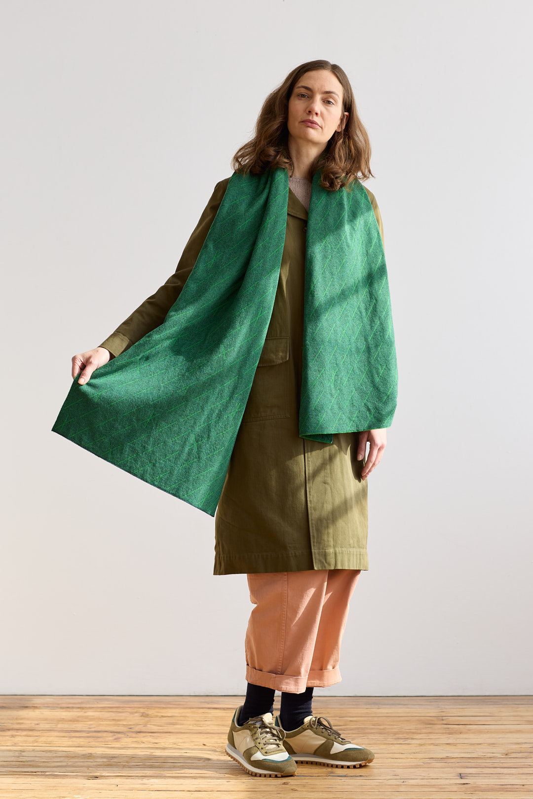 Scarf "Forest" - Oxide Green & Ink