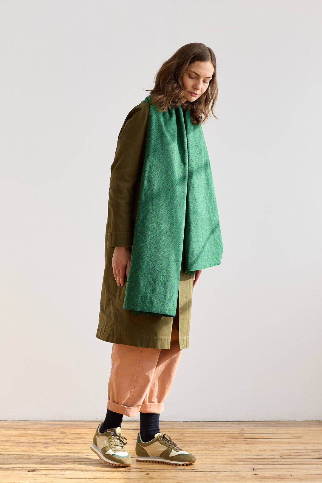 Scarf "Forest" - Oxide Green & Ink