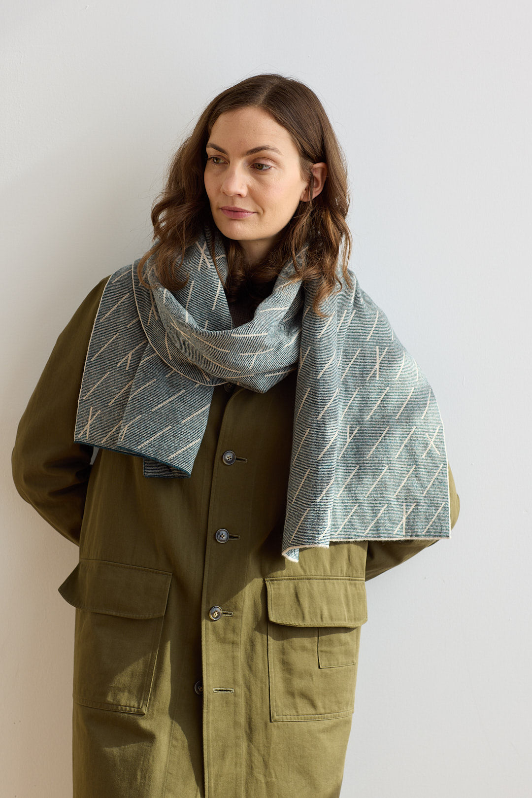 Scarf "Forest" - Ink & Oatmeal