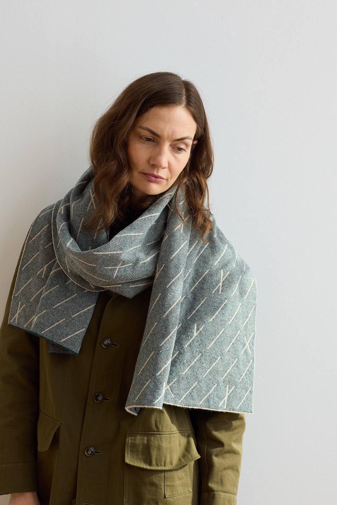 Scarf "Forest" - Ink & Oatmeal