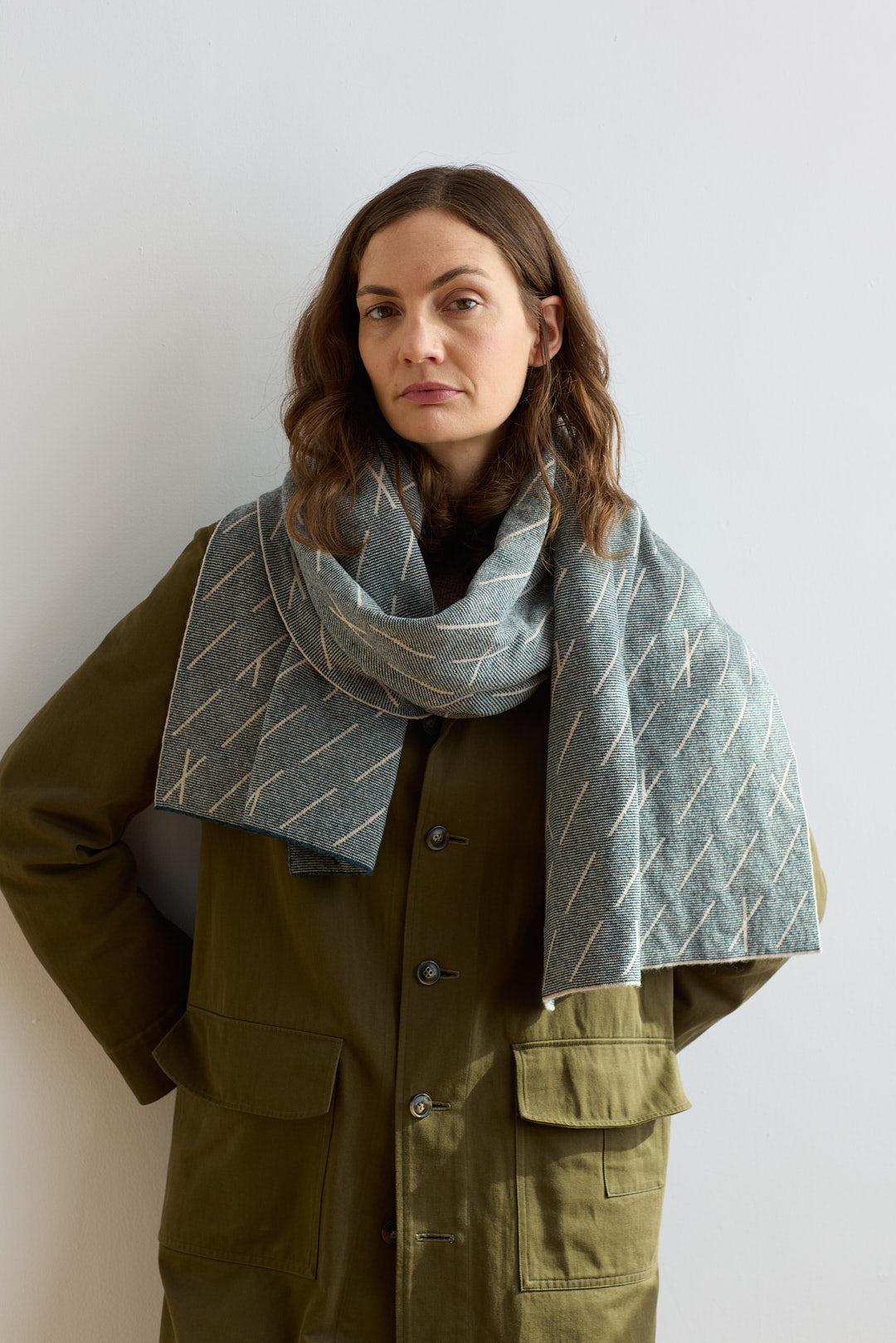 Scarf "Forest" - Ink & Oatmeal