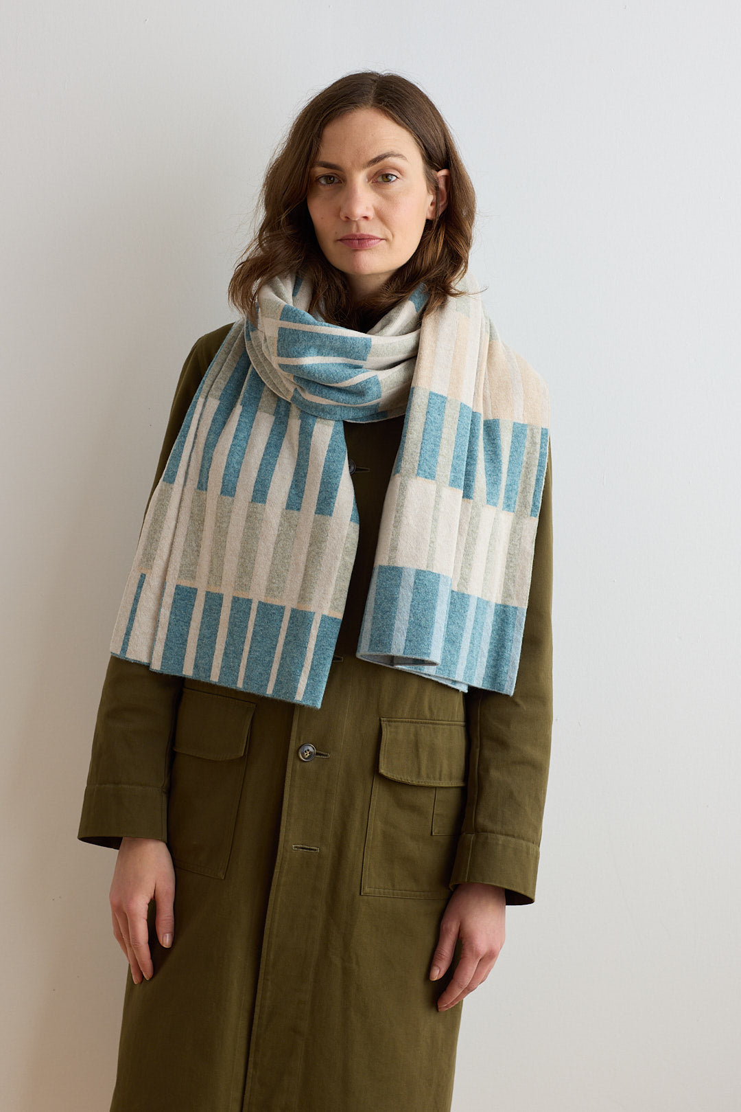 Scarf "Harbour" - North Sea & Oatmeal