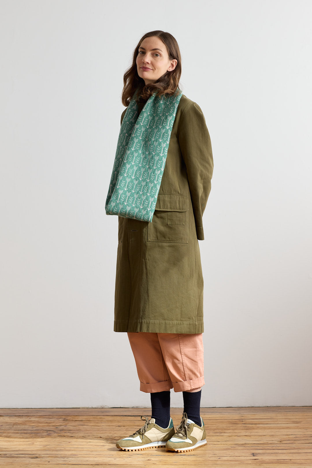 Circle Scarf "Arrow" - Willow & Seashell