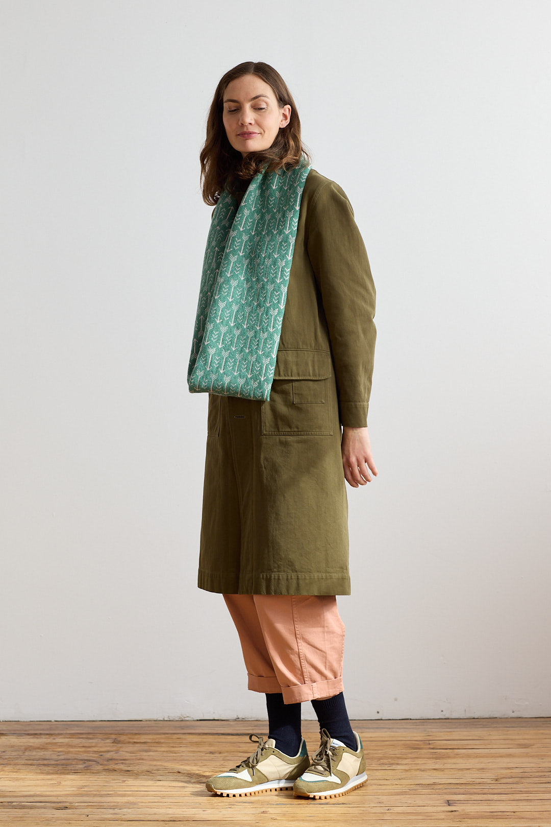 Circle Scarf "Arrow" - Willow & Seashell