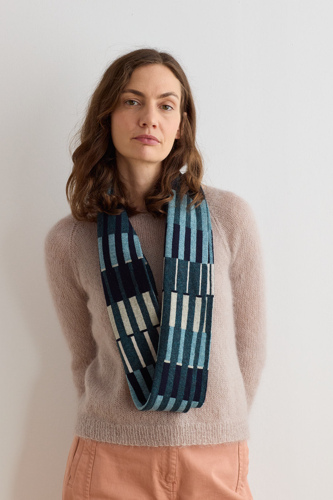Circle Scarf "Harbour" - Navy & Ink