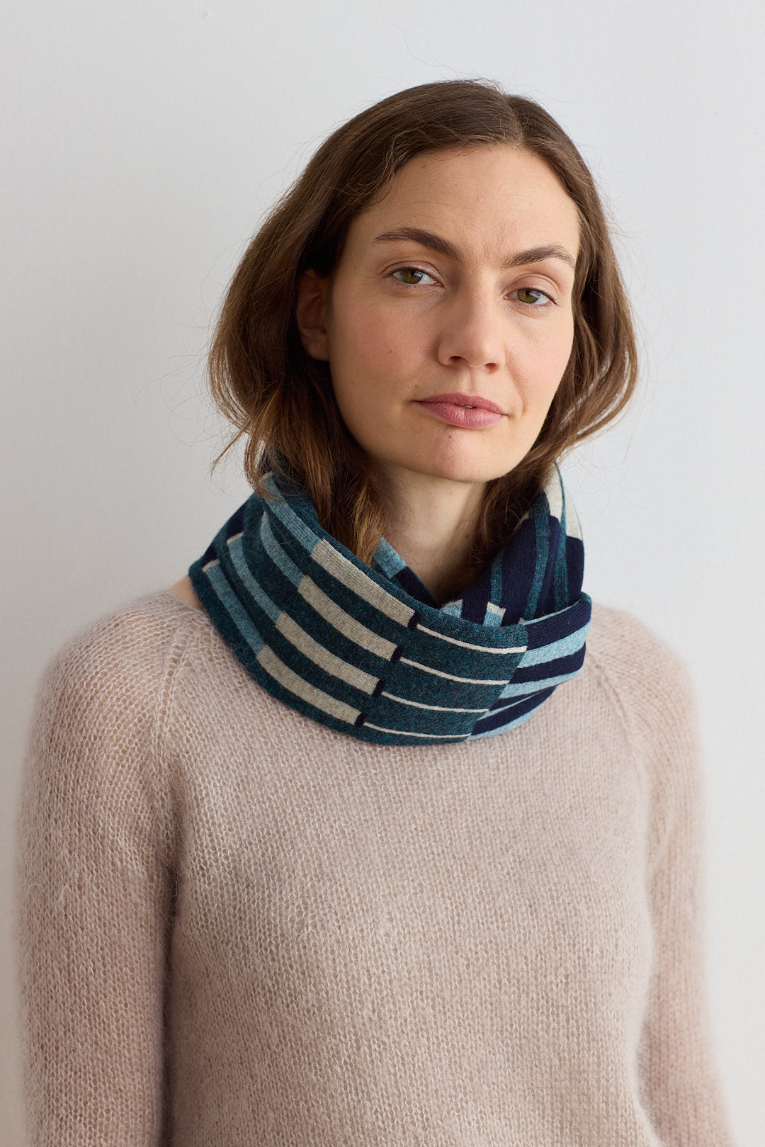 Circle Scarf "Harbour" - Navy & Ink