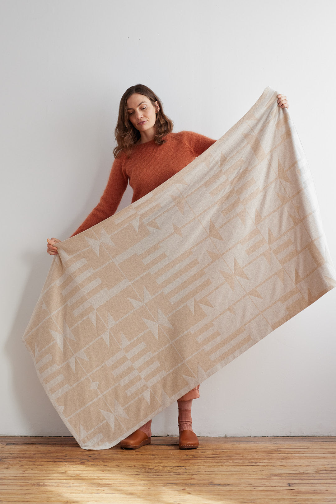 Blanket "Keel" - Oatmeal & Swansdown