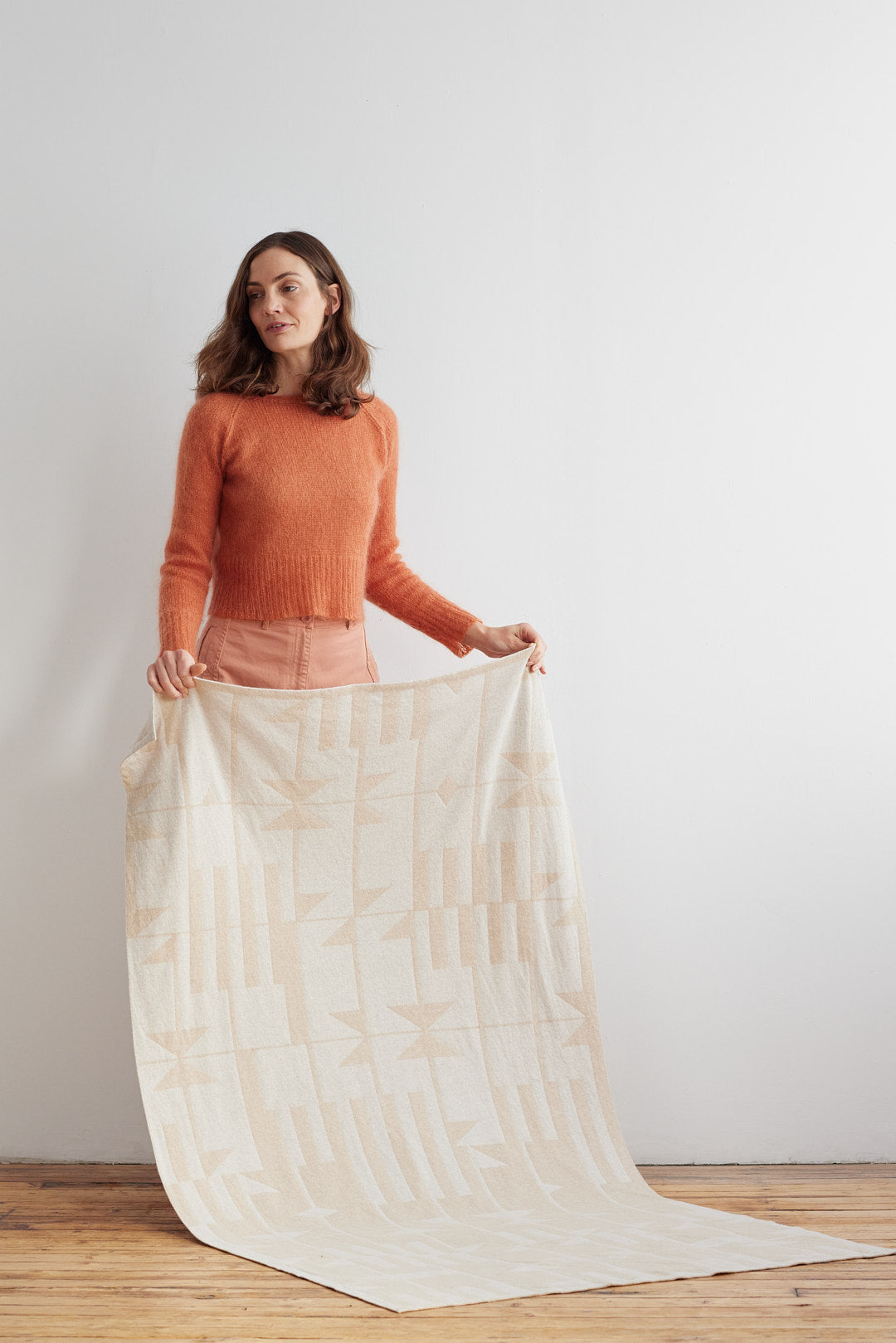 Blanket "Keel" - Oatmeal & Swansdown