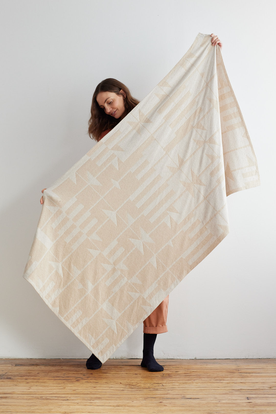 Blanket "Keel" - Oatmeal & Swansdown