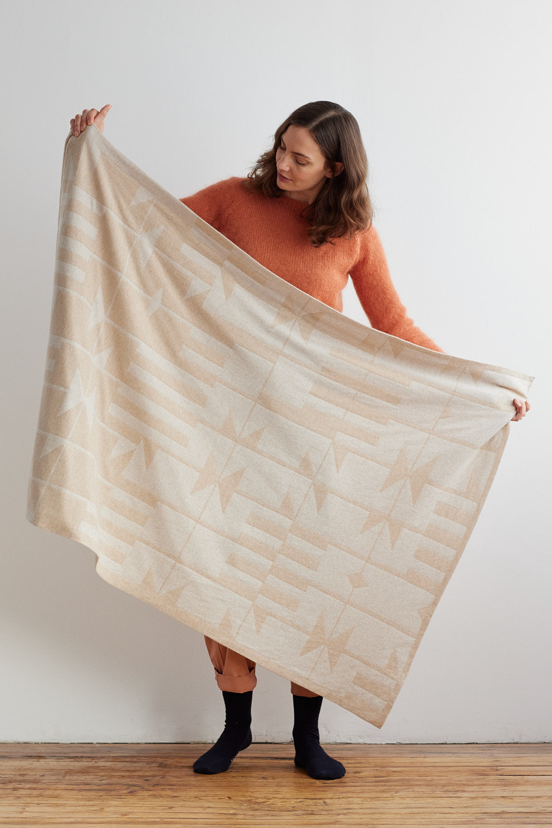 Blanket "Keel" - Oatmeal & Swansdown