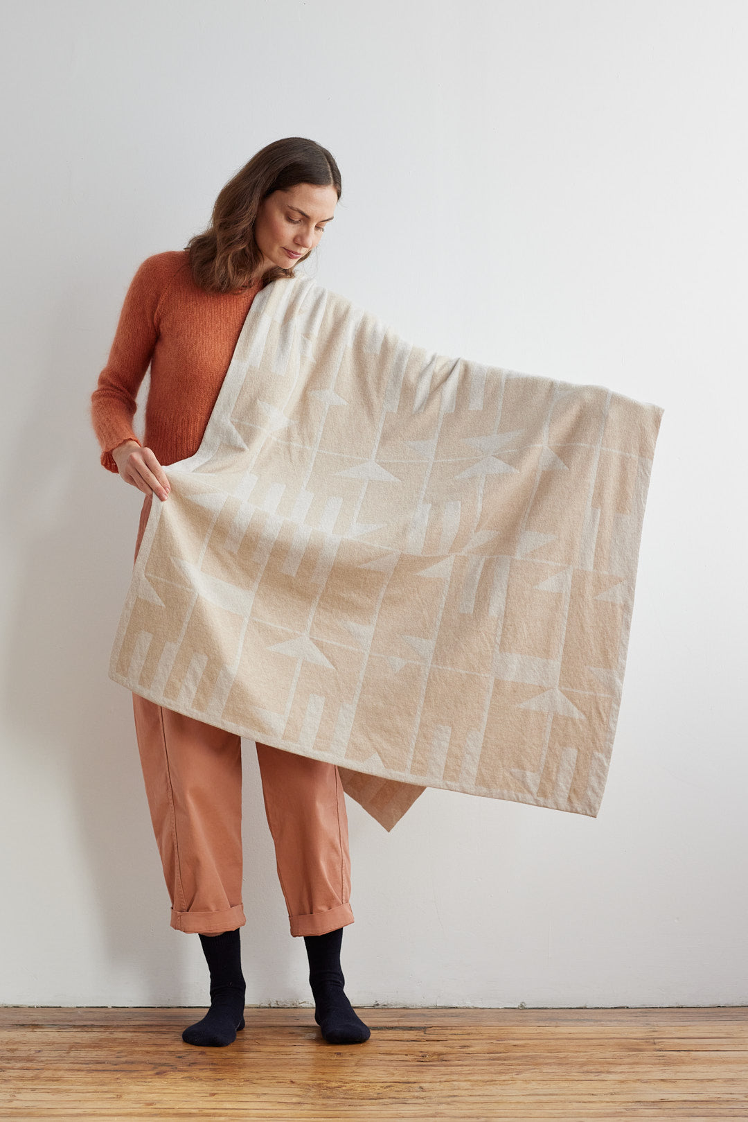 Blanket "Keel" - Oatmeal & Swansdown