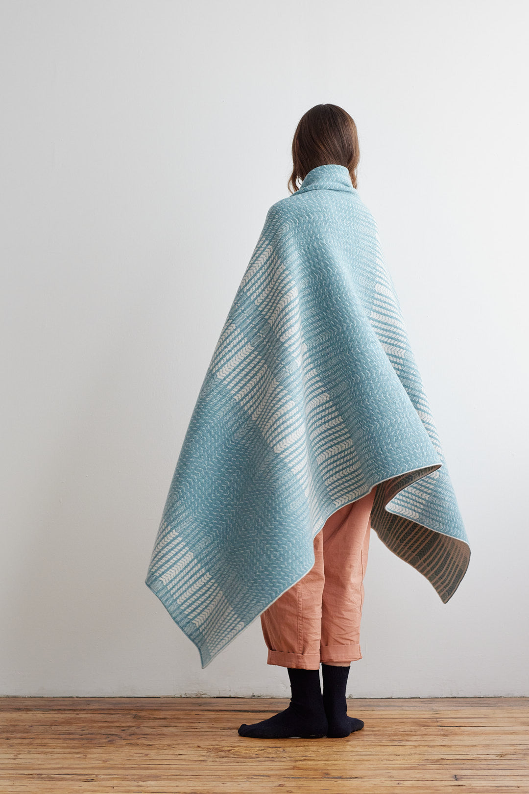 Blanket "Wave" - North Sea & Swansdown