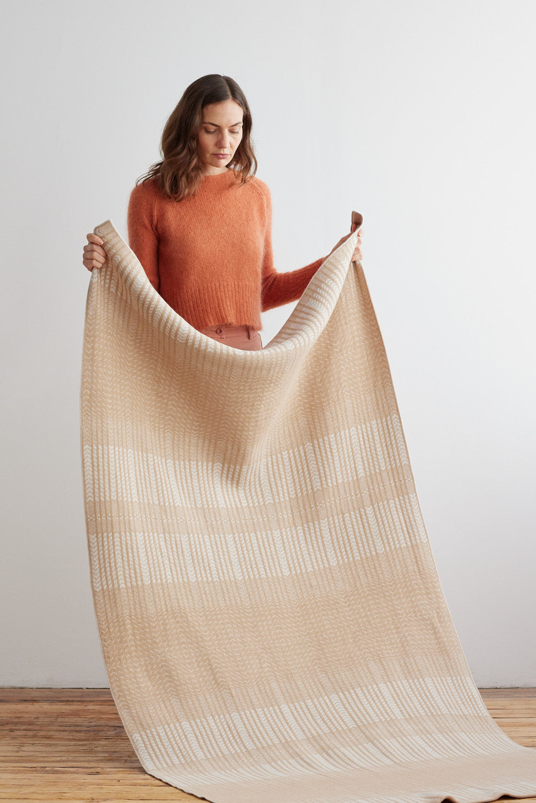 Blanket "Wave" - Barley & Swansdown