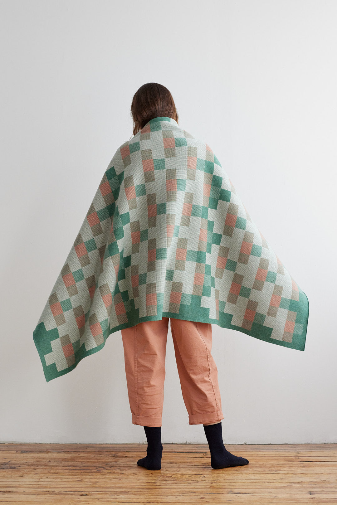 Blanket "Faro" - Willow & Rosehip