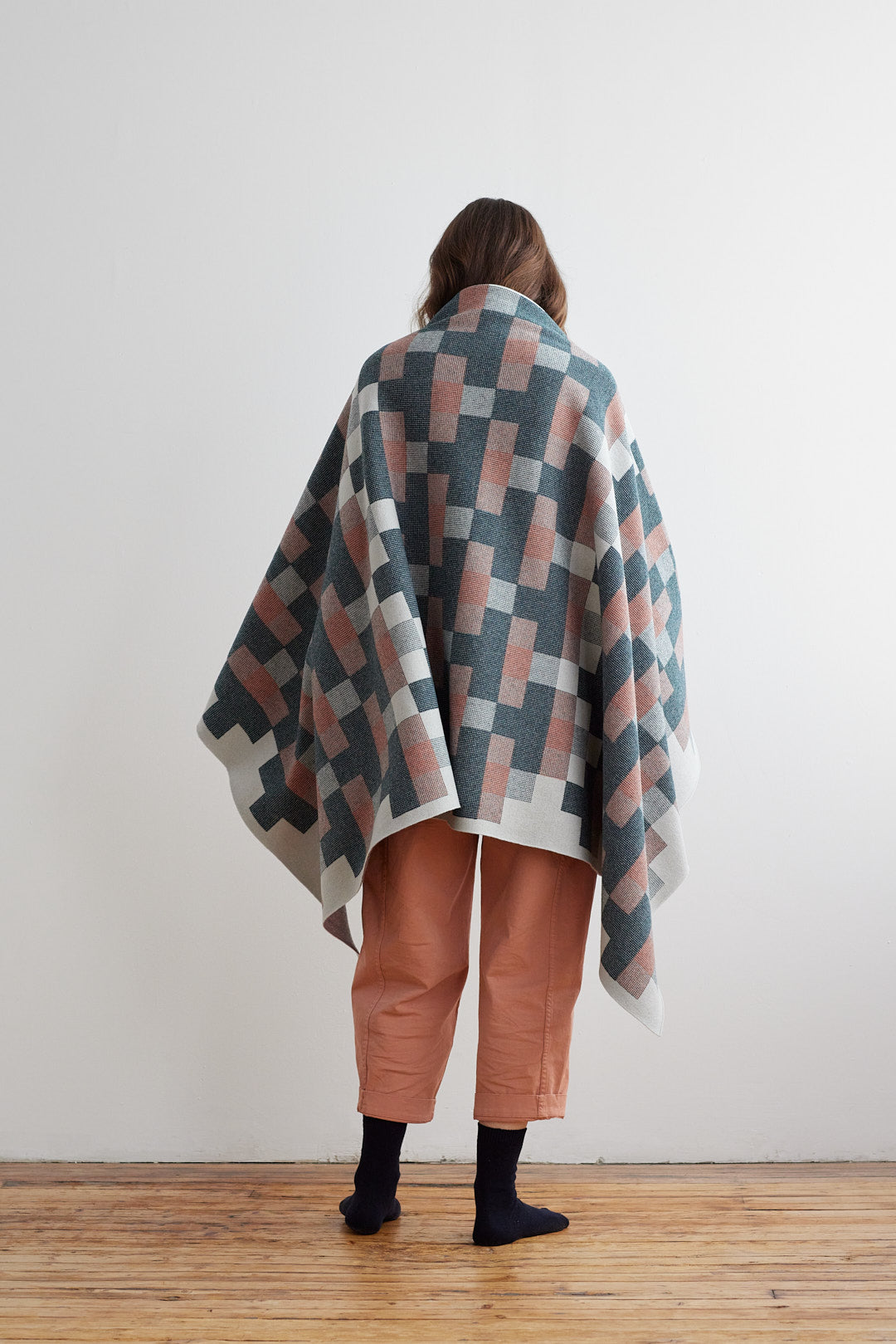 Blanket "Faro" - Ink & Rosehip