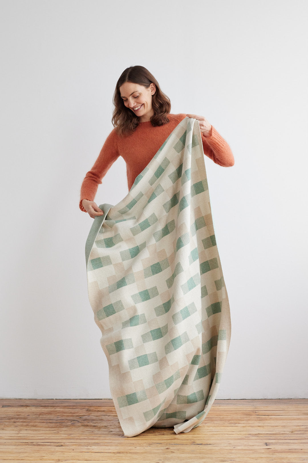 Blanket "Faro" - Oatmeal & Willow