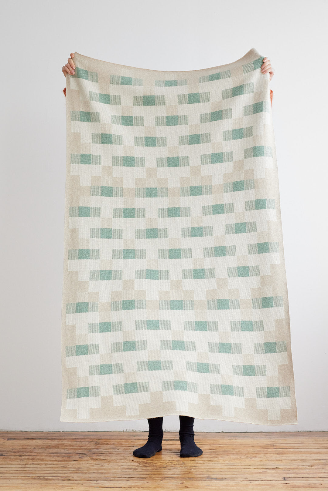 Blanket "Faro" - Oatmeal & Willow