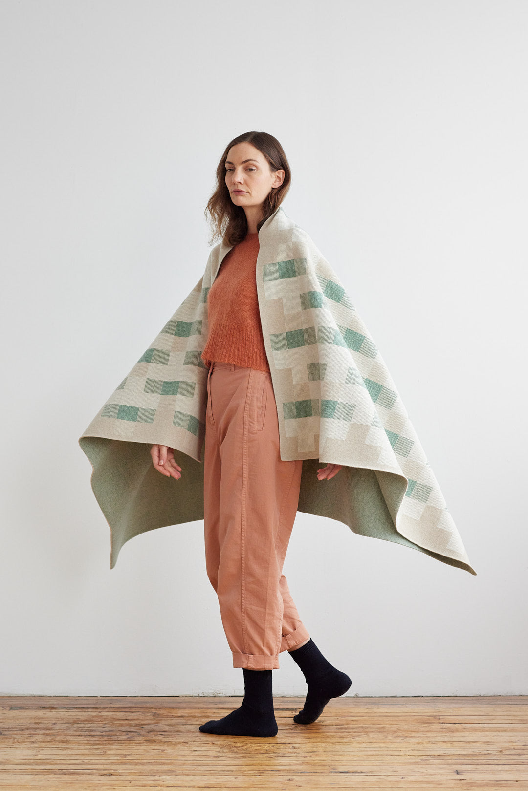 Blanket "Faro" - Oatmeal & Willow