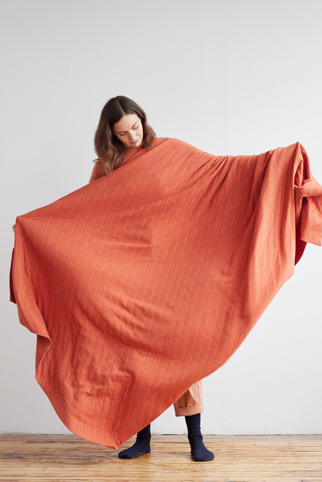 Bedthrow "Forest" - Rust & Rosehip