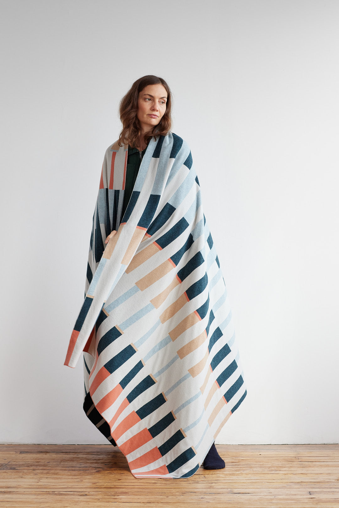 Bedthrow "Harbour" - Ink & Rosehip