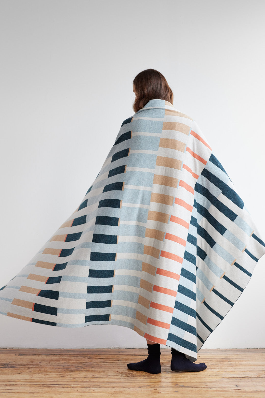 Bedthrow "Harbour" - Ink & Rosehip