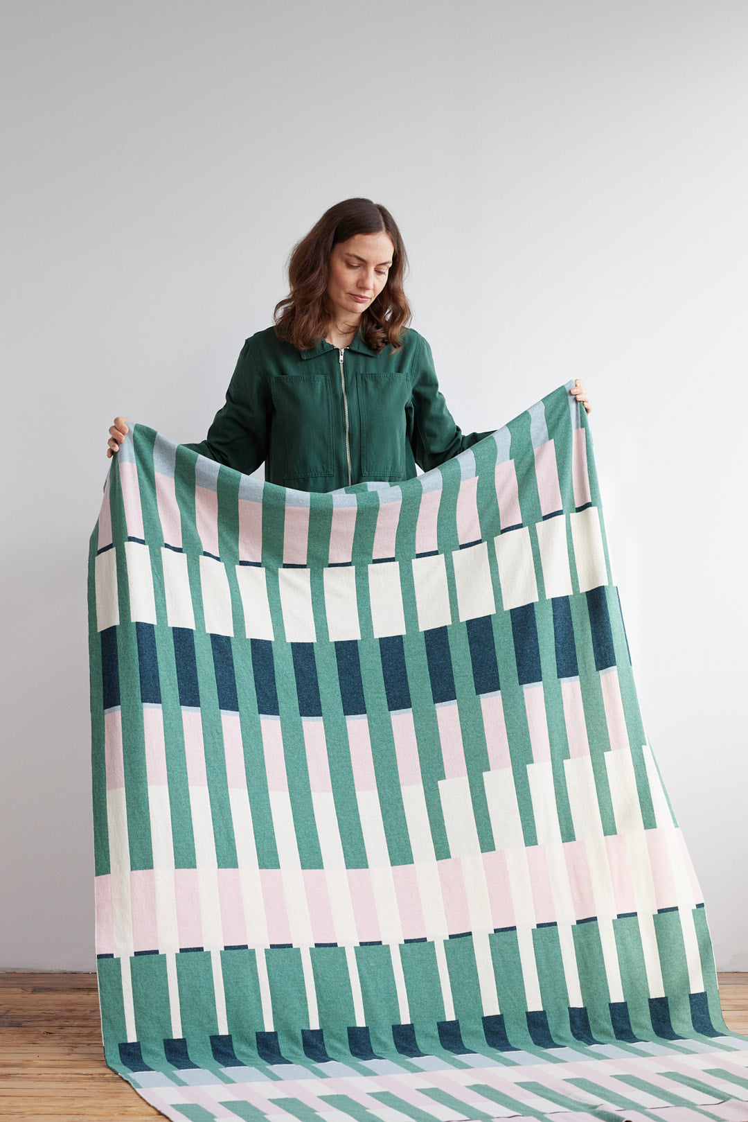 Bedthrow "Harbour" - Willow & Seashell