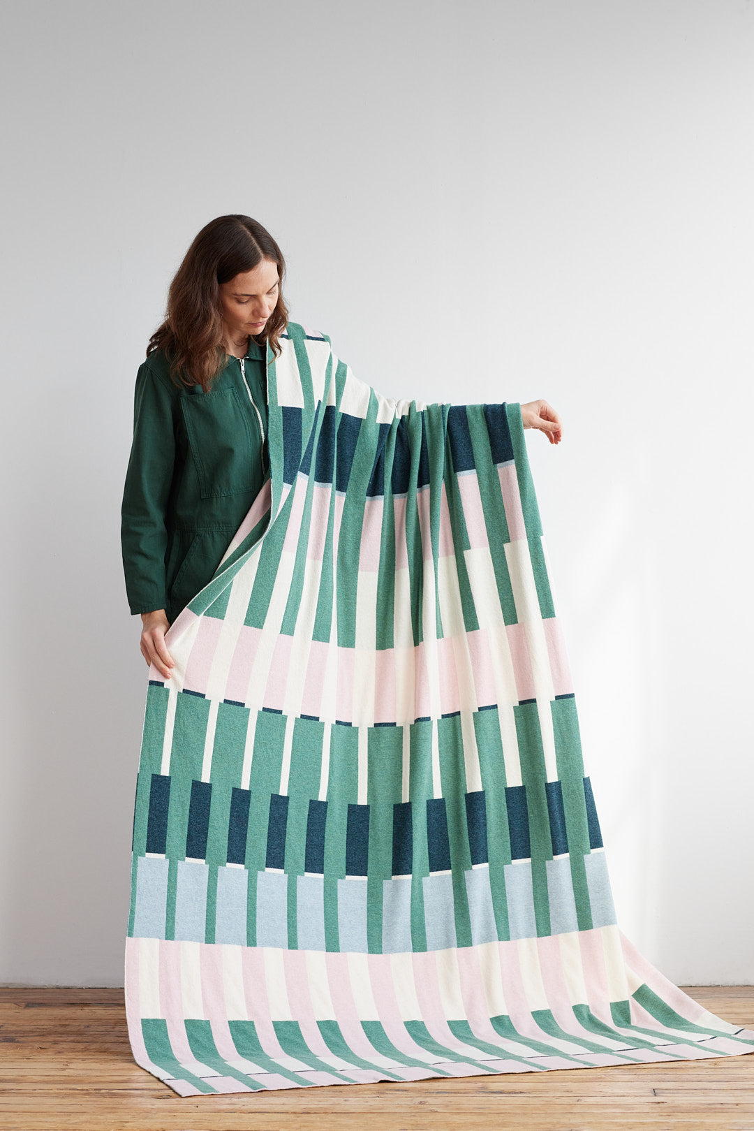 Bedthrow "Harbour" - Willow & Seashell