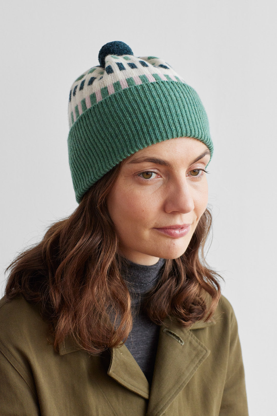 Pom Hat "Harbour" - Willow & Seashell