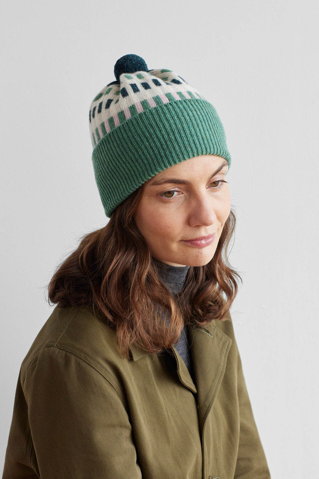 Pom Hat "Harbour" - Willow & Seashell