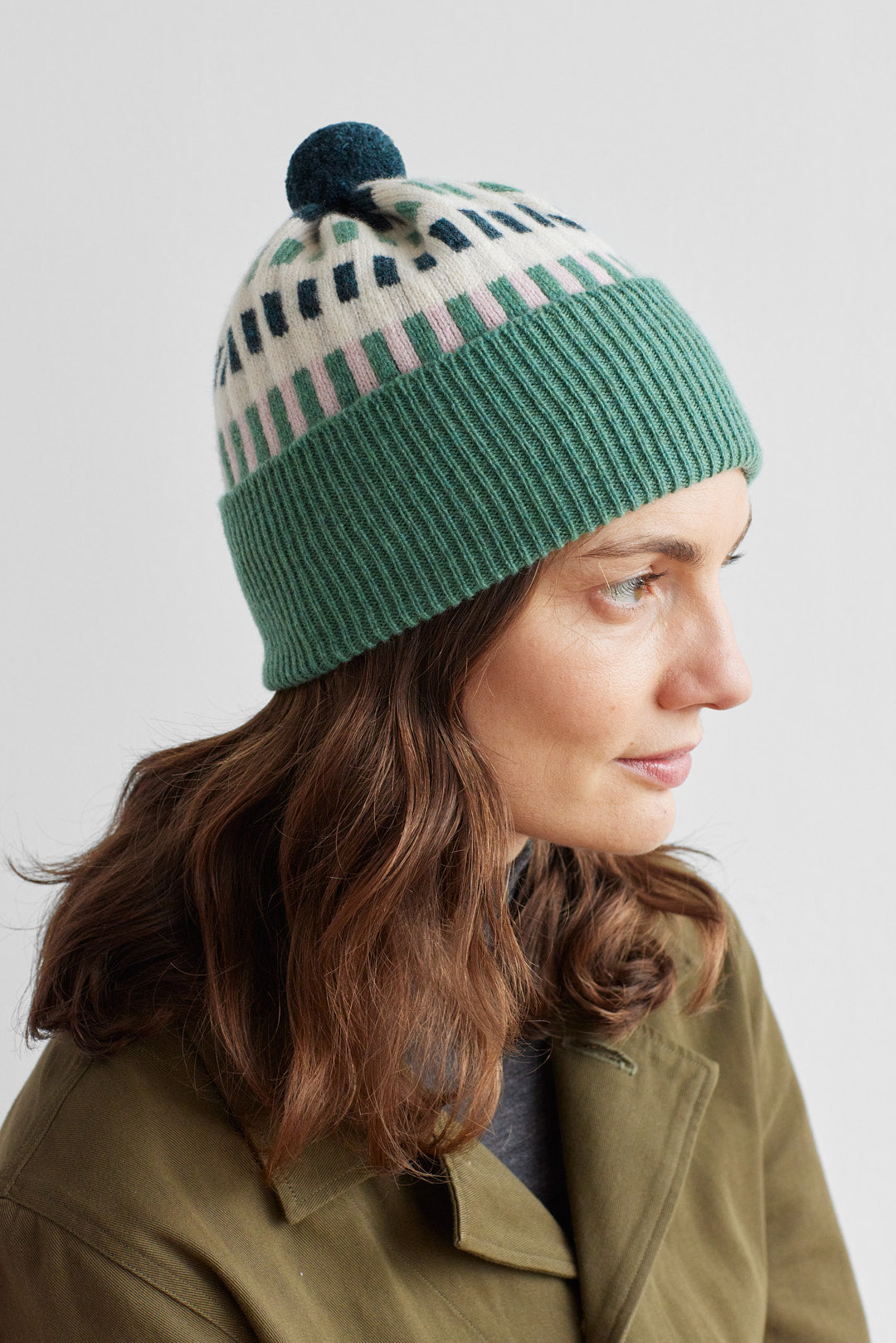 Pom Hat "Harbour" - Willow & Seashell