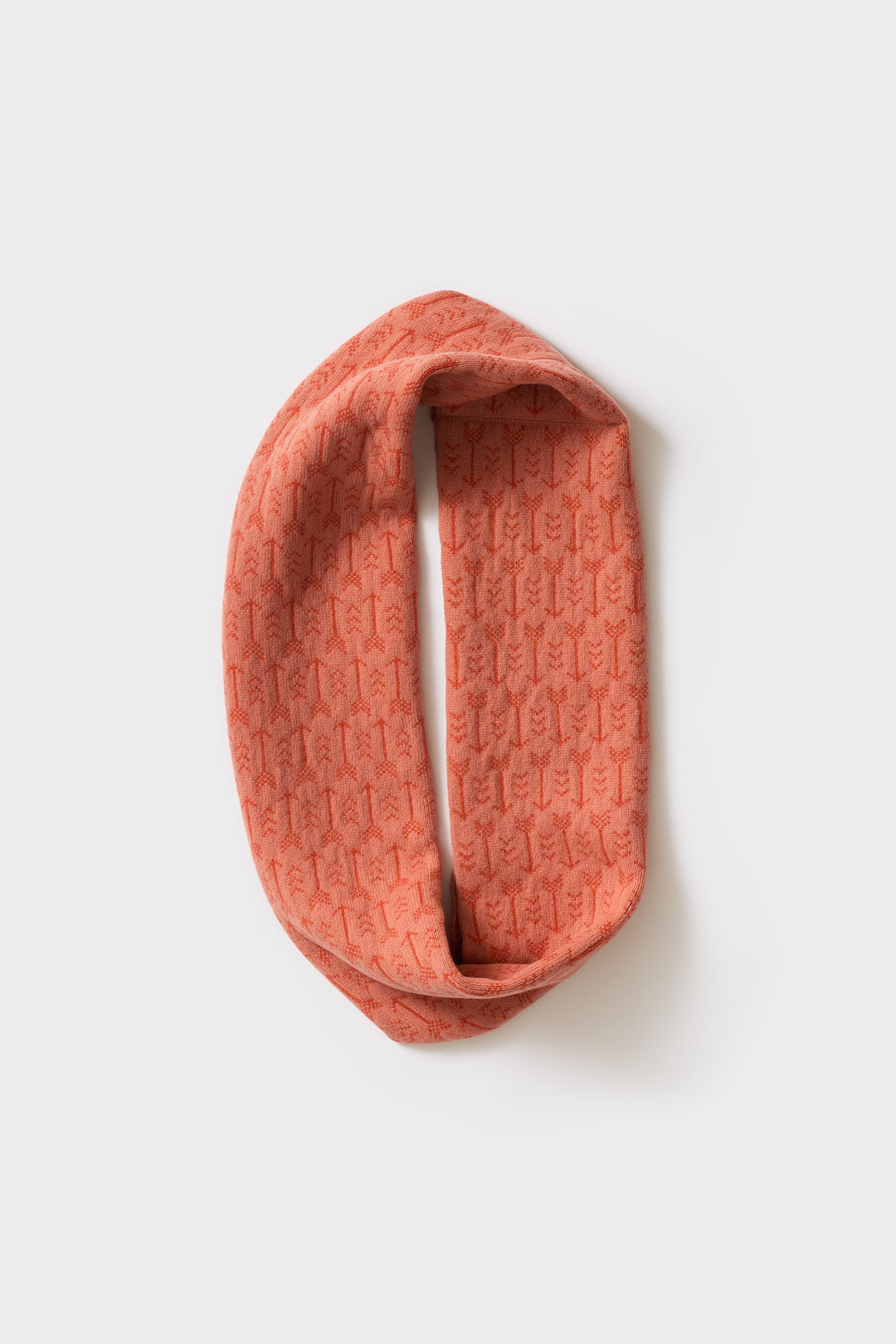 Circle Scarf "Arrow" - Rosehip & Rust