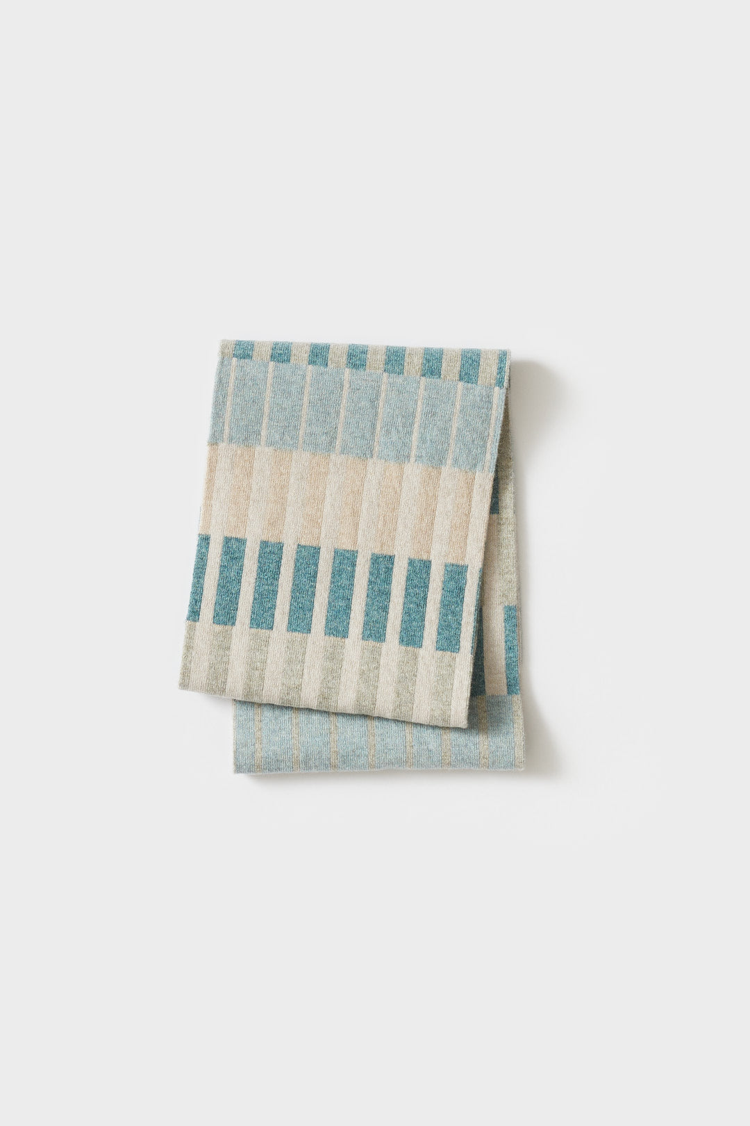 Circle Scarf "Harbour" - North Sea & Oatmeal