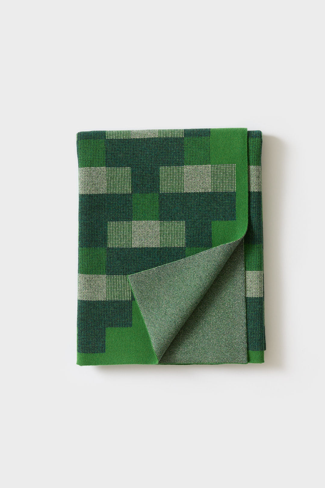 Blanket "Faro" - Oxide Green & Seashell