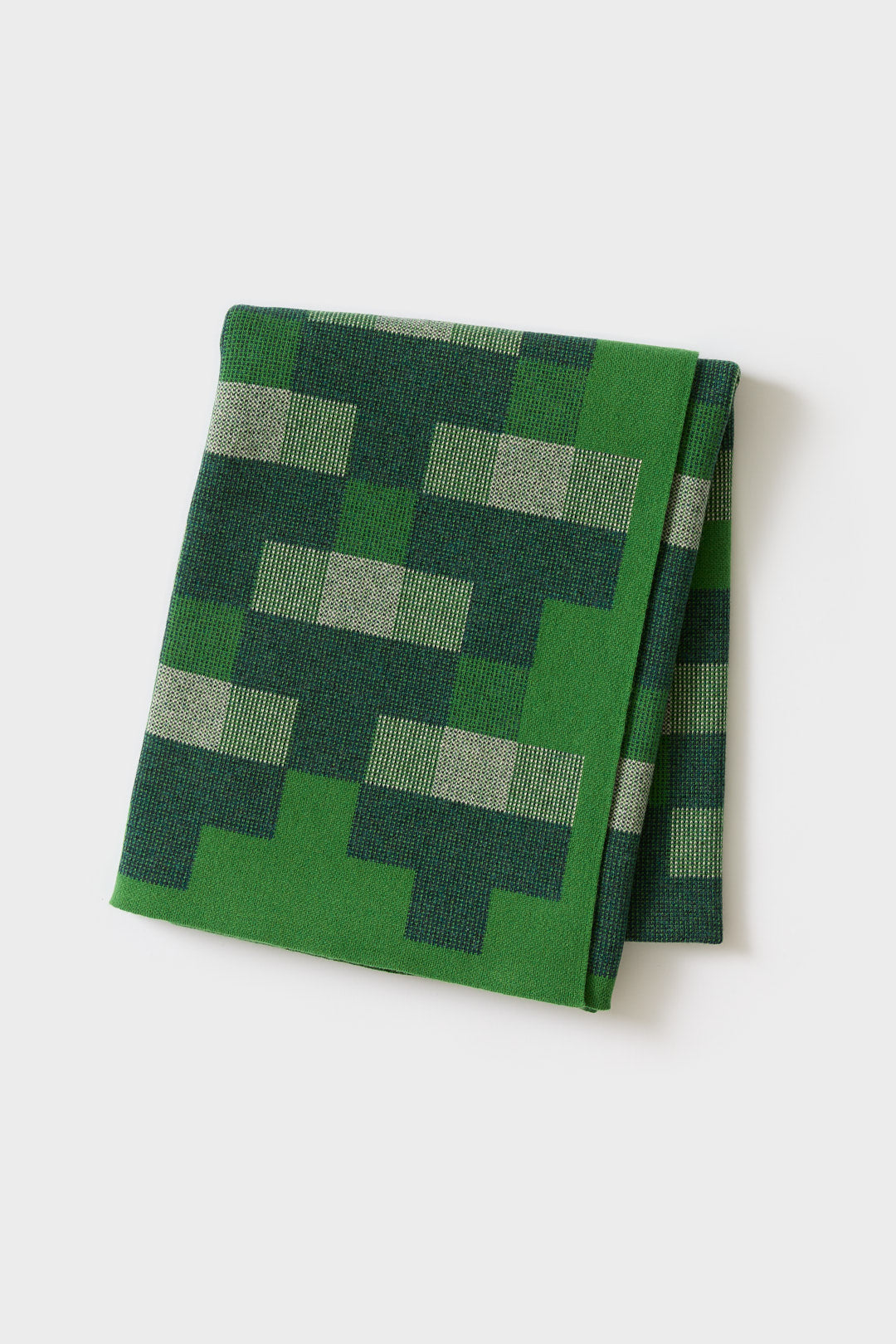 Blanket "Faro" - Oxide Green & Seashell