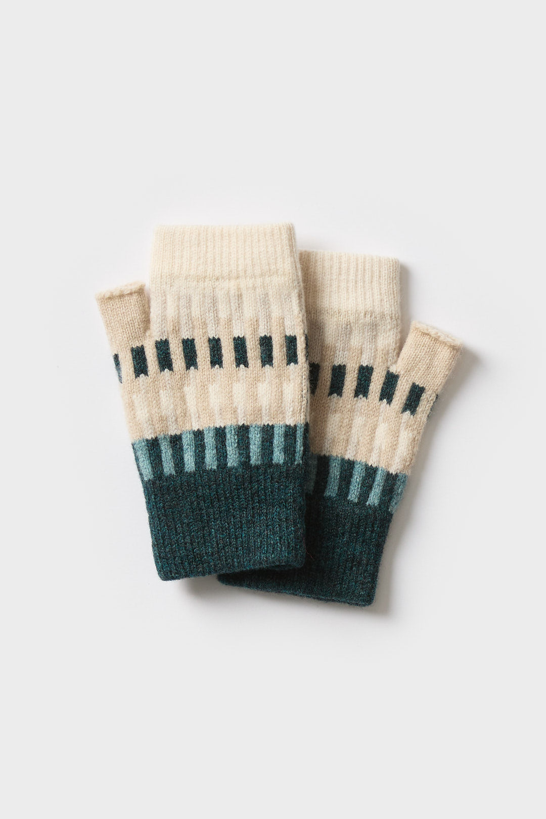 Fingerless Mitten "Harbour" - Ink & North Sea