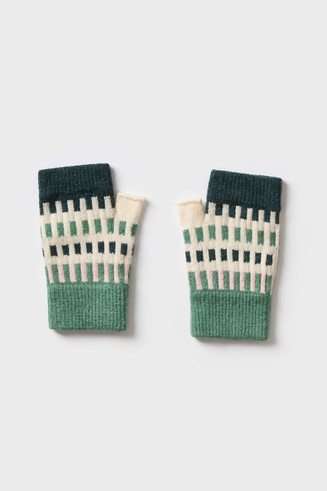 Fingerless Mitten "Harbour" - Willow & Seashell