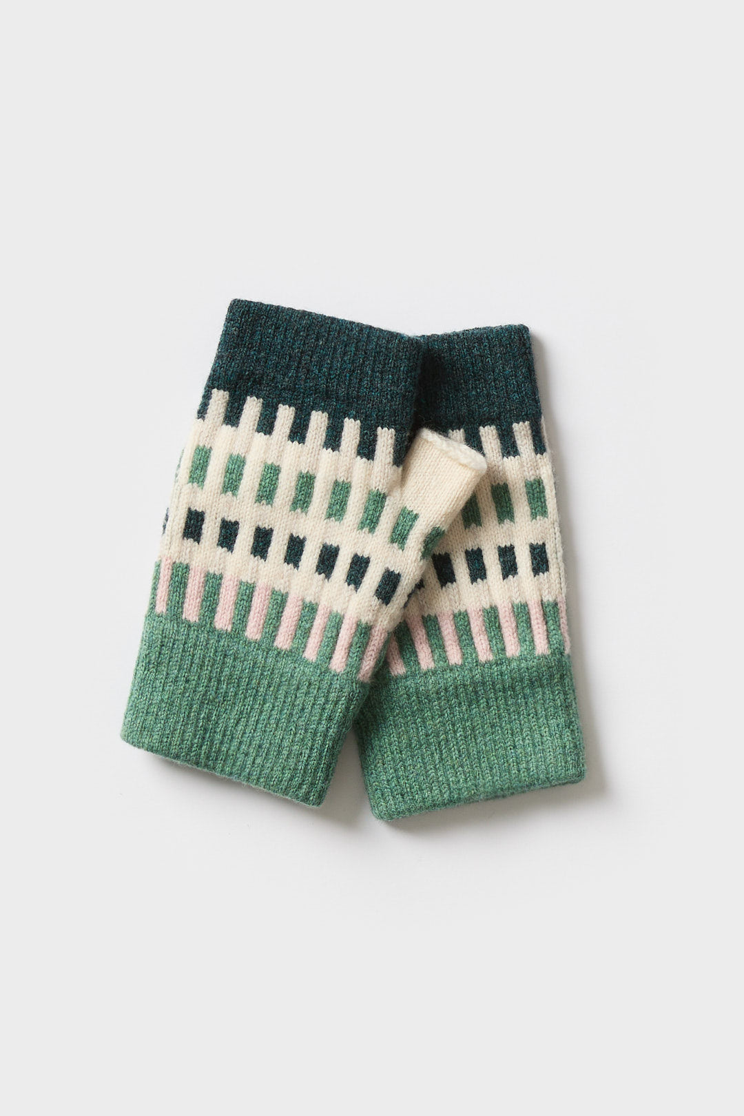 Fingerless Mitten "Harbour" - Willow & Seashell