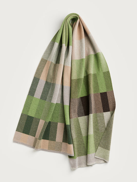 Scarf "Acre" - Field Green, Barley, Dove
