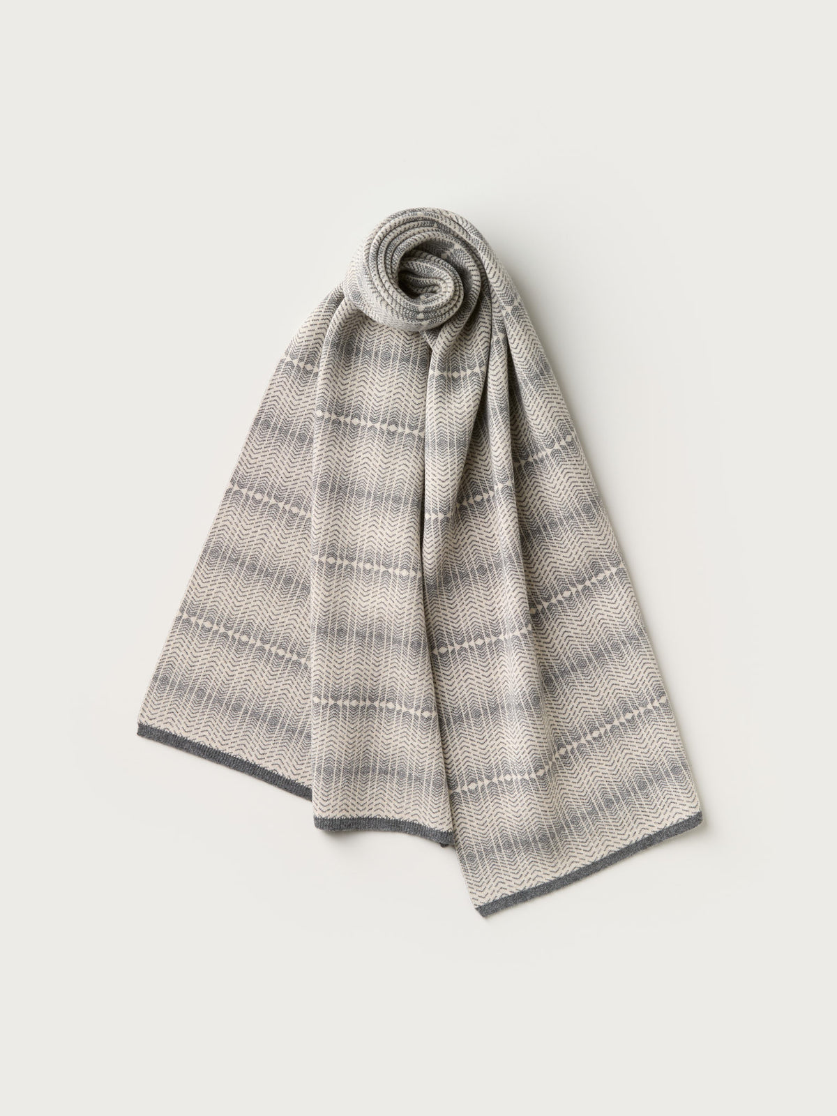 Scarf "Brackish" - Almond & Wolf Grey