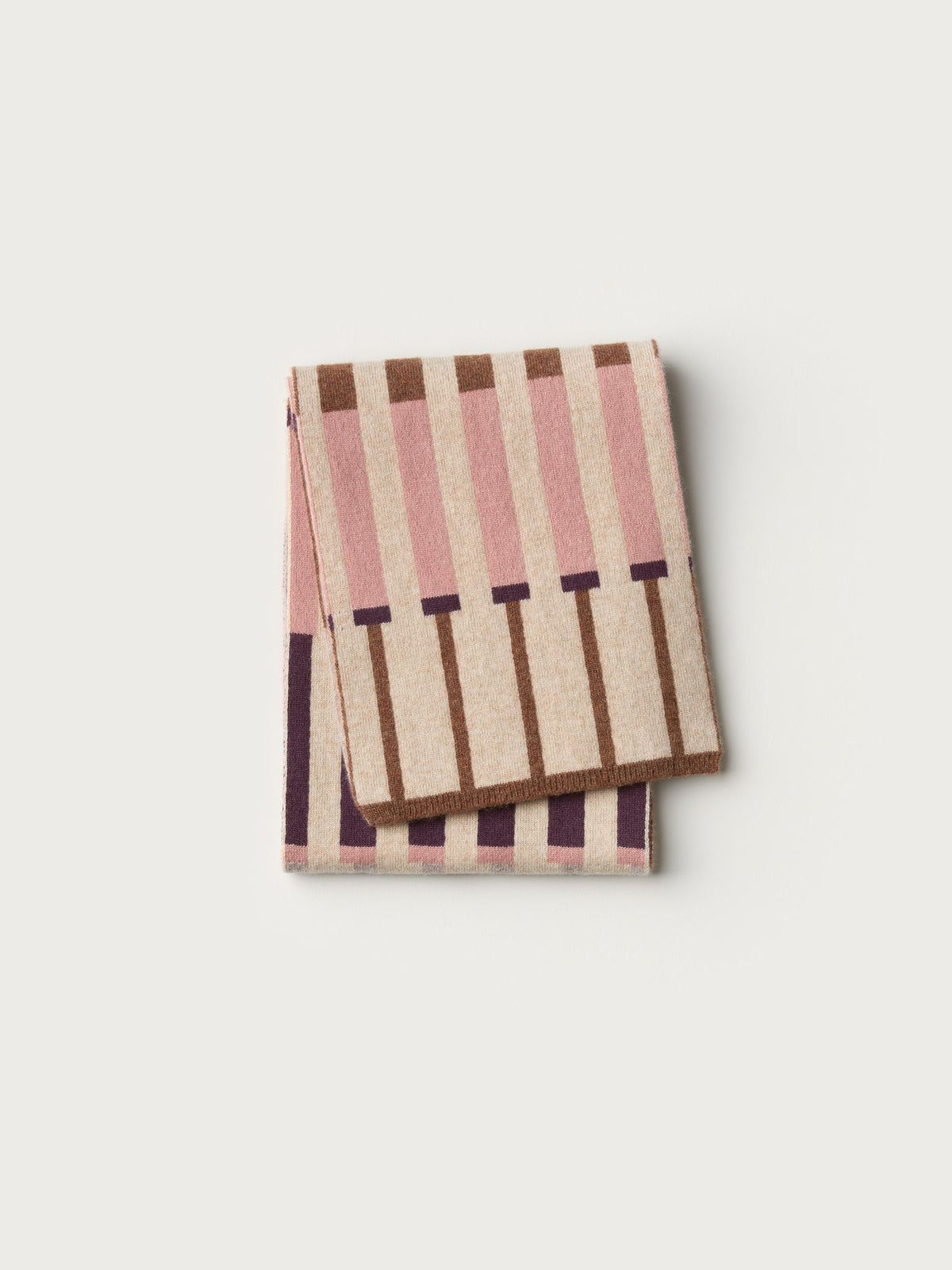 Small Scarf "Harbour" - Oat, Bramble, Sweetpea